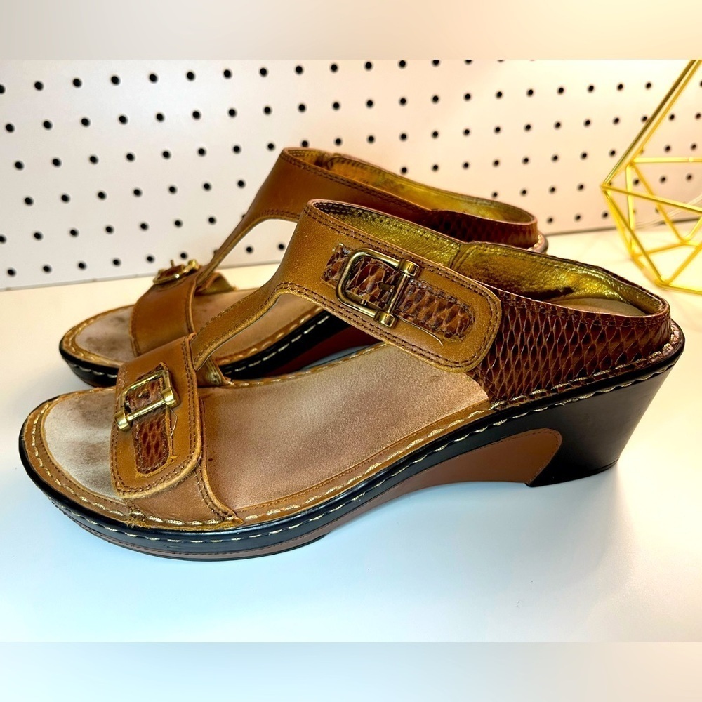 Alegria Lara Burnish Snake Sandals